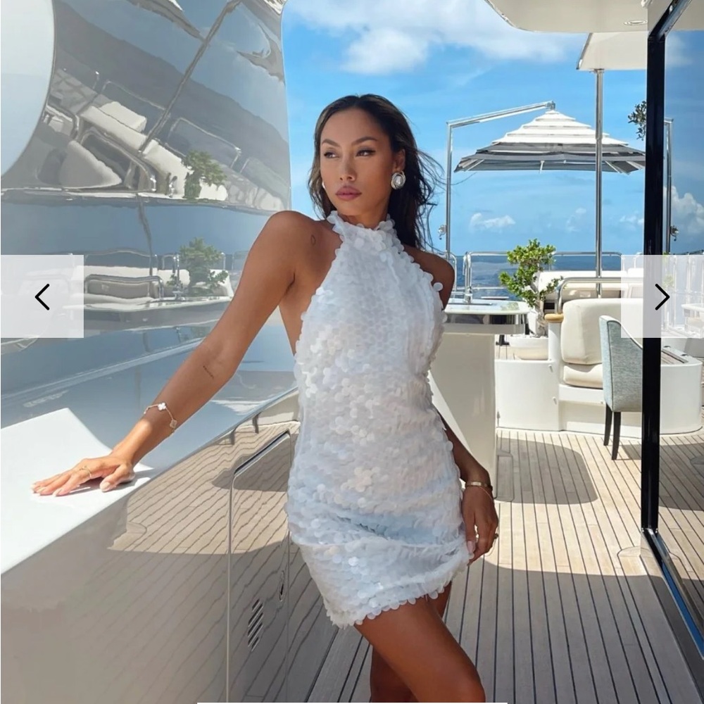 Vera White Payette Mini Dress